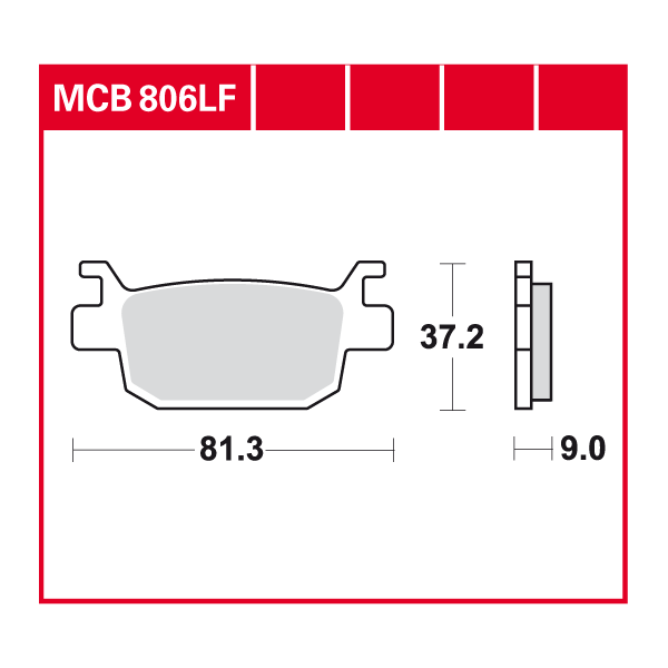 Lucas Scheibenbremsbelag MCB806