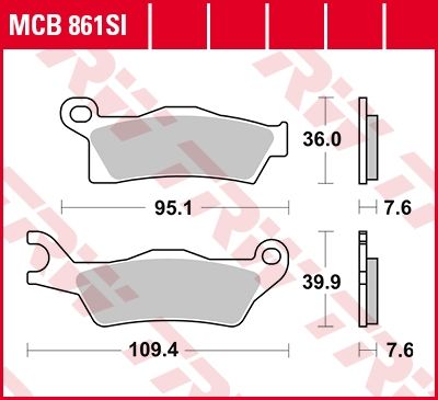Lucas Scheibenbremsbeläge MCB861SI