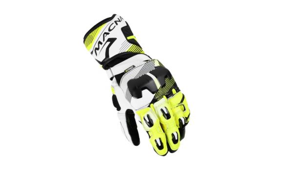 Macna Powertrack 2.0 Rennhandschuhe Schwarz / Gelb