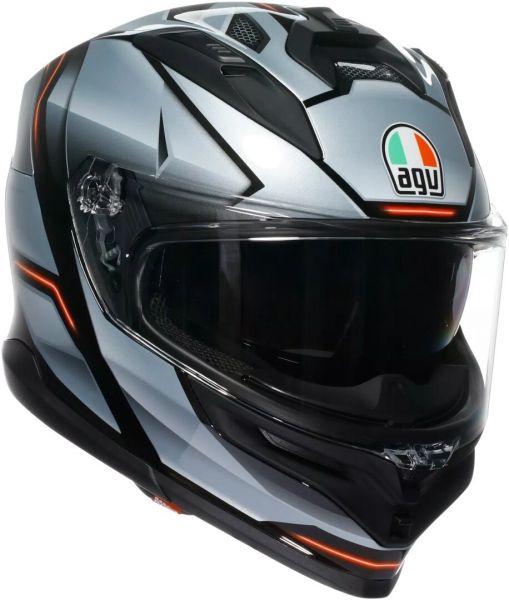 AGV K7 Jaeger Integralhelm Schwarz / Silber