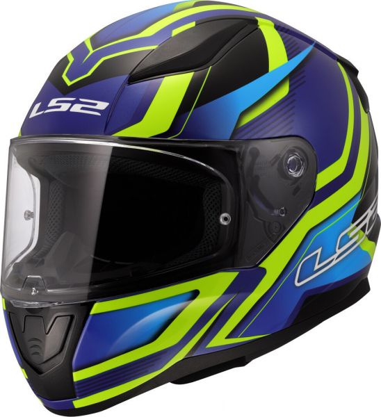 LS2 FF353 Rapid II Integralhelm Flitz H-V Gelb / Blau - ECE 22-06