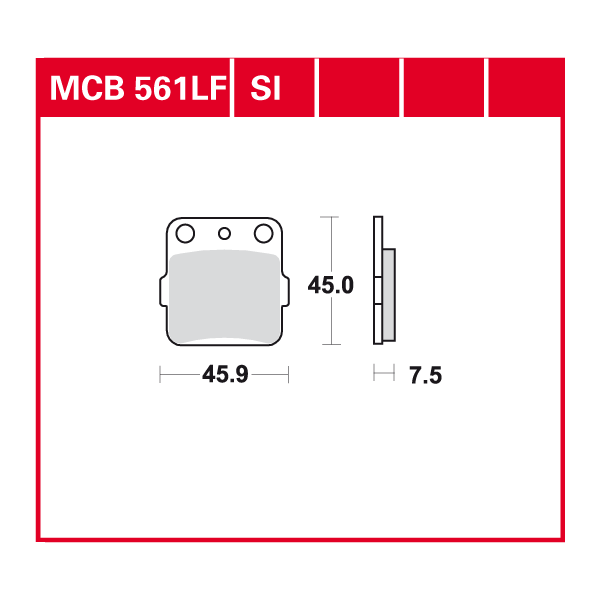 Lucas Scheibenbremsbelag MCB561