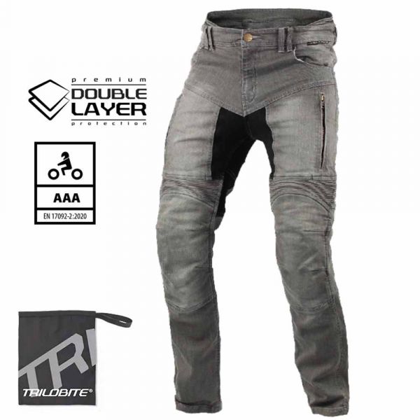 Trilobite Parado Doublelayer Jeans Slim Fit Hellgrau