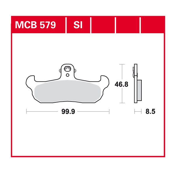 Lucas Scheibenbremsbelag MCB579