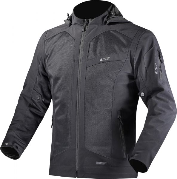 LS2 Bolton Air Motorrad Textiljacke Schwarz