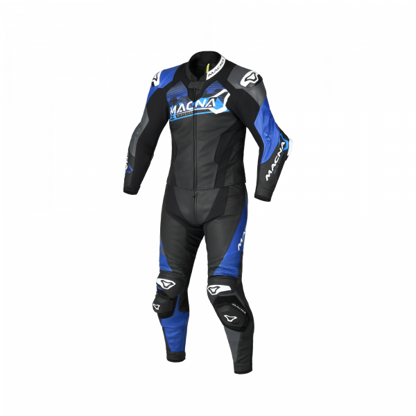 Macna Blitz Lederkombi Zweiteiler Schwarz / Blau