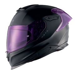 NEXX Y.100R Subsonic Integralhelm Schwarz / Pink Matt